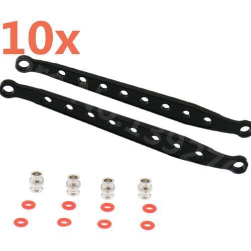 10x CNC RC Cars Parts AX80083 AX30792 Front / Rear Upper / Lower Chassis Links Set For 1/10 Axial Wraith AX90018 AX90020 AX90031