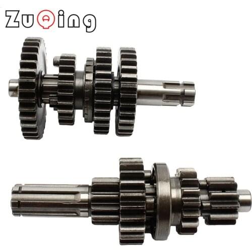 3+1 Reverse Gears Main Countershaft Transmission Gear Box Main Counter Shaft Fit For 50cc-110cc 3+1 Reverse Gears Engines
