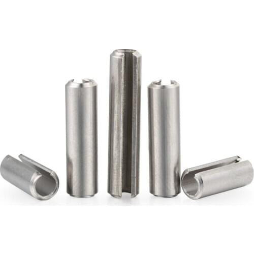 50pcs M1.5 304 stainless steel opening pins elasticity pincylindrical dowels positioning spring dowel GB879 5mm-20mm length