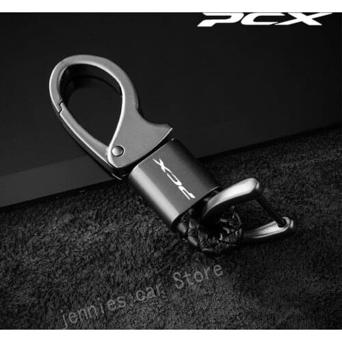 Motorcycle Keyring Metal Key Ring Keychain Private custom For HONDA PCX125 PCX150 PCX 125 PCX 150 2018-2021 Accessories