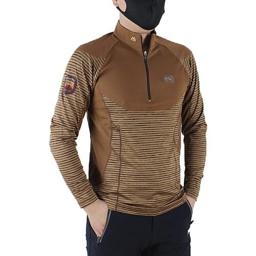 Quick dry long-sleeve slim elastic hiking tshirt Men spring MTB Bicycle cycling Jerseys men`s Sweatshirt breathable t-shirt