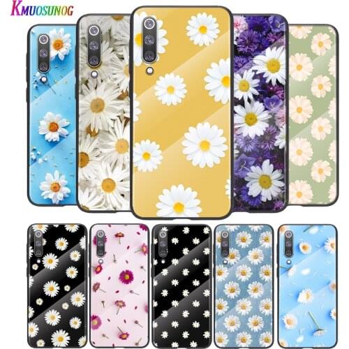 Beautiful Flower Daisy For Xiaomi Mi 11 11i 10T CC9E 9T Note 10 Ultra Pro Lite 5G Tempered Glass Cover Shell Phone Case