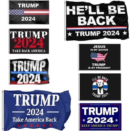 Trump Flag 3x5FT 150x90cm 100D Polyester Trump 2020 Banner for America President USA