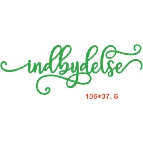 Indbydelse Danish Word Die Cuts For Card Making Danish Word indbydelse dies scrapbooking metal cutting dies new 2019