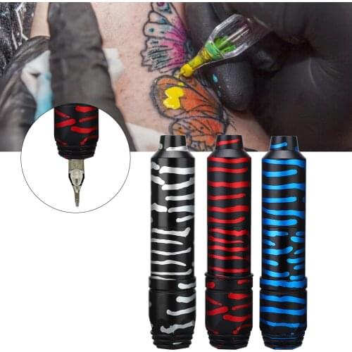 Camouflage Quality space aluminum Electric Tattoo Pen Machine PortableTattoo Artists Tools With Adjustable Needles RCA Interface