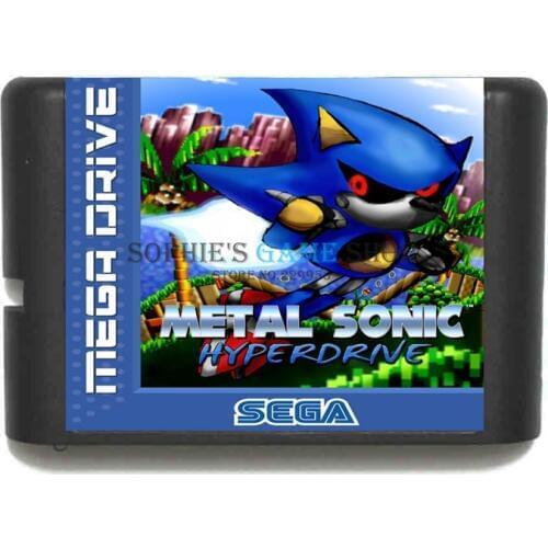 Metal Sonic Hyperdrive Game Cartridge Newest 16 bit Game Card For Sega Mega Drive / Genesis System