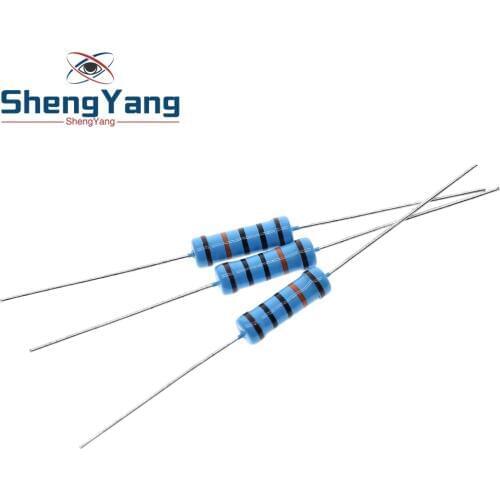 10pcs 2W Metal film resistor 1% 1R ~ 1M 2.2R 4.7R 10R 22R 47R 100R 220R 470R 1K 10K 100K 2.2 4.7 10 22 47 100 220 470 ohm