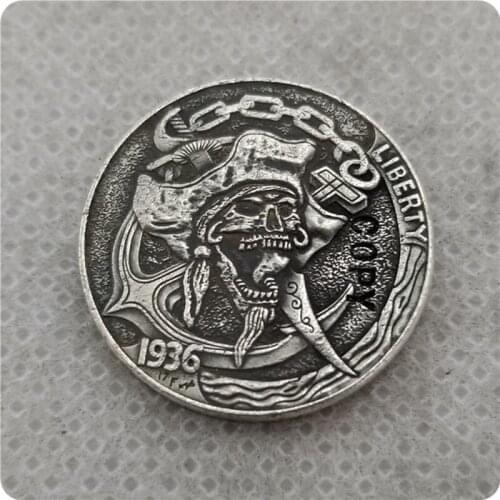 Hobo Nickel Coin_Type #61_1936-D BUFFALO NICKEL copy coins commemorative coins collectibles