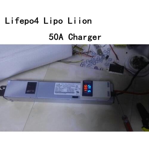 Voltage Current Adjustable Lifepo4 Lipo Li-ion Lithium Battery Charger 4.2V 8.4V 11V 12.6V 14.6V 14.8V 75A 50A Display 2S 3S 4S