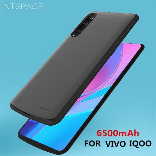 NTSPACE Power Bank Fast Charging Cover For VIVO IQOO Battery Case 6500mAh Ultra Slim Portable Back Clip Battery Charger Cases