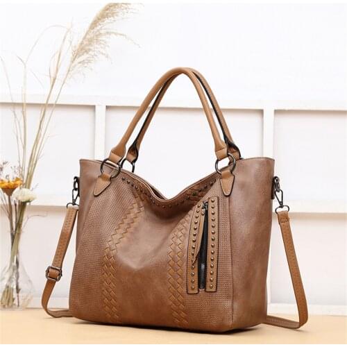 Woman PU Handbag Luxury Designer Female Tote Bag Shopper Shoulder Bag Large Capacity Bolsa