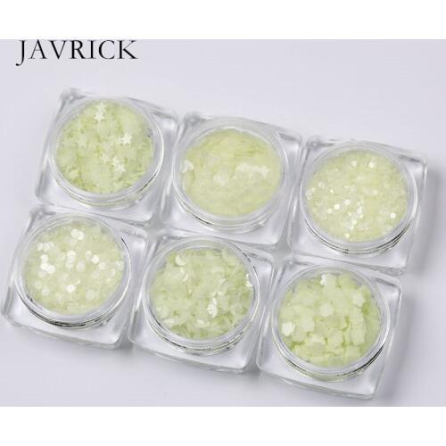 Luminous Sequins Glow In the Dark Glitter Resin Jewelry Findings Nail Art Craft DIY Accessories Jewelry Making Tools