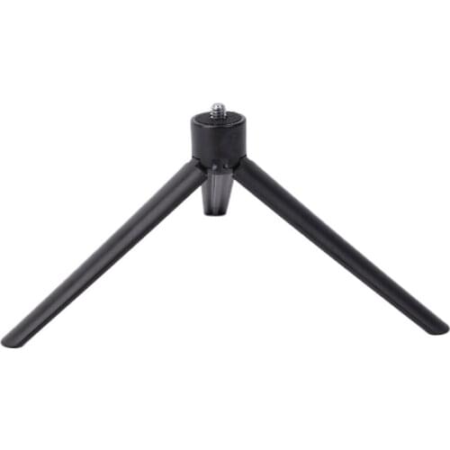 Universal Black Plastic Tripod Cell Phone Camera Rotation Desktop Base Support