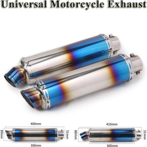 Motorcycle SC GP Project Racing Exhaust Pipe Escape Modified Universal Moto Muffler DB Killer For Dirt Bike Ninja 400 GSR750 K6