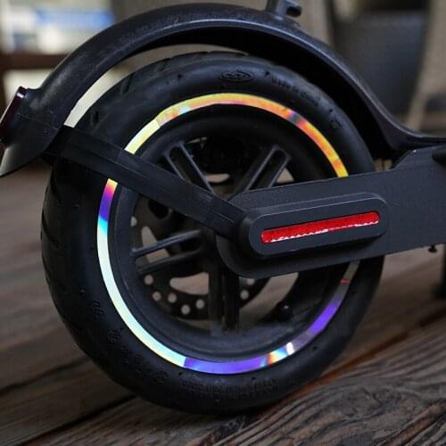 1 Set Scooter Wheel Hubs Protective Sticker Waterproof PVC Reflective Sticker for Xiaomi M365 Pro Electric Scooter Accessories