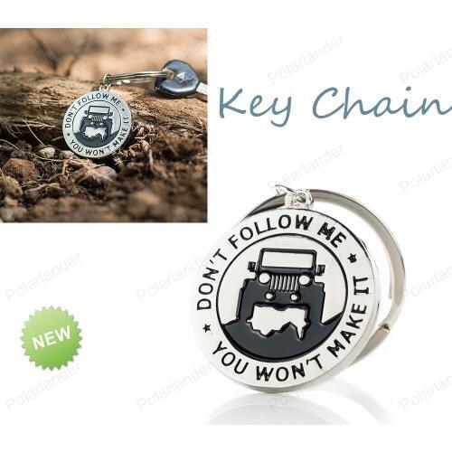 1 pcs new arrival Keychain Round Zinc Alloy Keyring Split Key Rings Key Chains for j/eep,free shipping