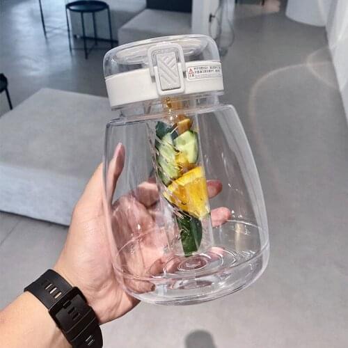 1300 ML Water Bottles 44 Oz Large-capacity Water Cup with Straws Strap Cup Female Simple High-value Student Anti-fall Adult