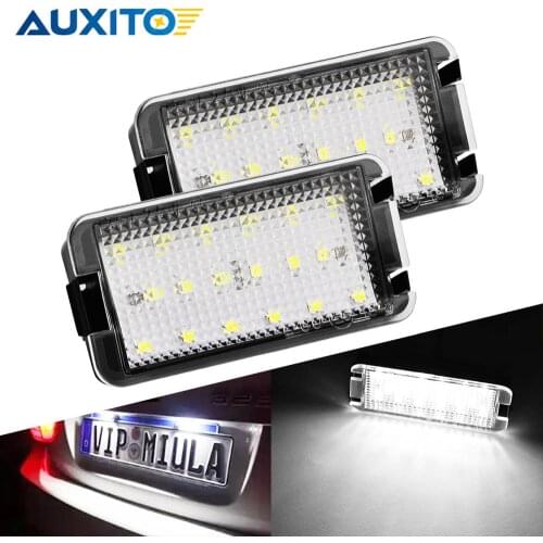 2x Number License Plate Light LED Bulb Canbus Anti-Hyperflash Car Lamp For Seat Altea 04-09 Seat Arosa 97-04 Seat lbiza 6L 03-08