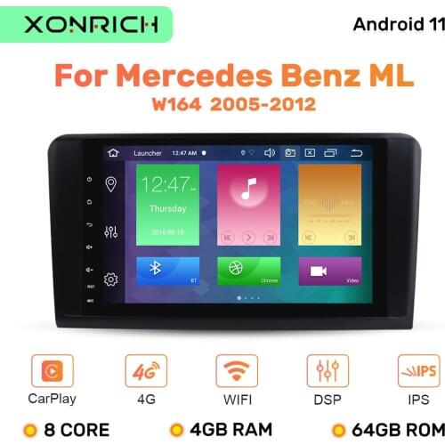 2 Din Android 10 Car Radio For Mercedes ML W164 X164 ML350 ML300 GL500 ML320 ML280 GL350 autoradio Audio StereoNavigationDSP 4GB
