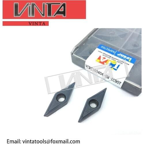 Free shiping high quality VCMT160404-SM IC907 / VCMT160408-SM IC907 cnc carbide turning inserts