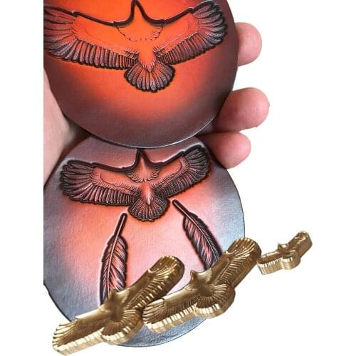 Eagle pattern leather working tools carving punches stamp craft with leather carving tools