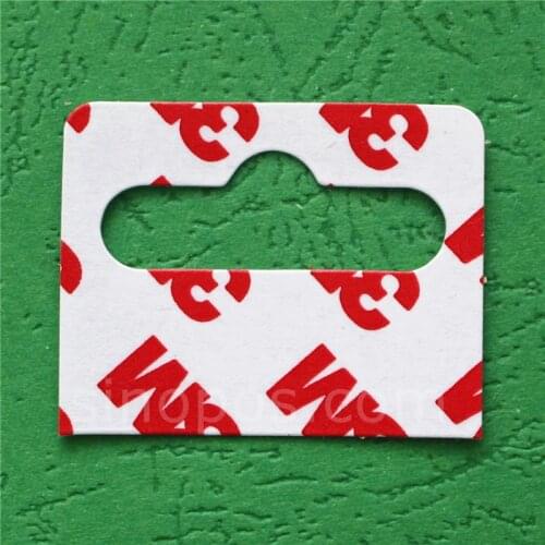 Adhesive Euro Hole Reinforcer, clear repair hang tab peghook display package euroslot reinforcement tabs PVC tape slot hook tag