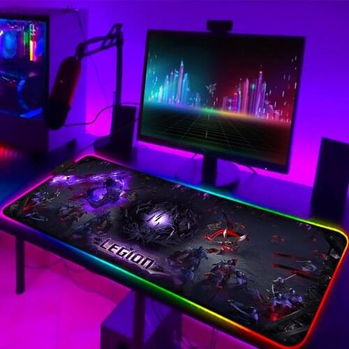 Mouse Pad Gamer Path Of Exile RGB Mousepads Mouse Gaming Accessories Gaming Mouse Mat with LED Large Desk Mat Mouse Carpet