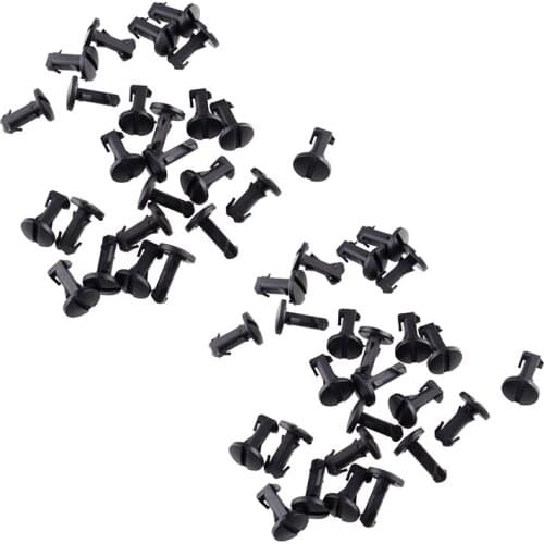 50pcs Car Bumper Trim Tow Eye Cover Clip Fastener Black LR012844 Fit for Range Land Rover 2010 2011 2012 2013 2014