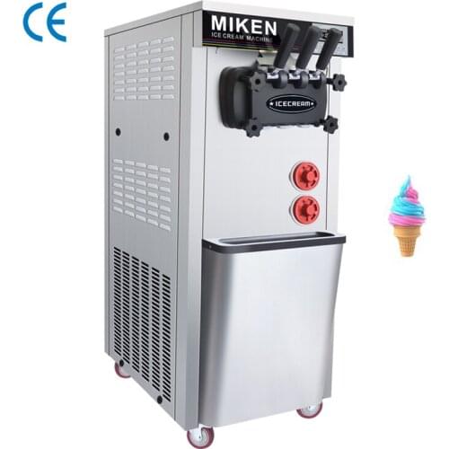 New Ice Cream Maker Fully Automatic Soft Ice Cream Machine Large Capacity Vertical Sundae Ice Cream Vending Machine Commercial