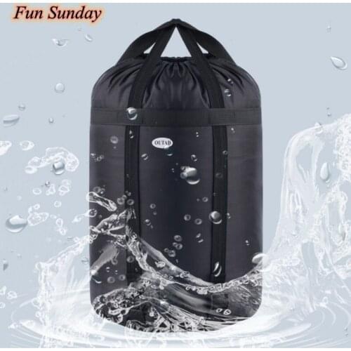 Outdoor Camping Plaid Oxford Fabric Sleeping Bags Compression Storage Waterproof Bag Lightweight Stuff Sack HQ Bags