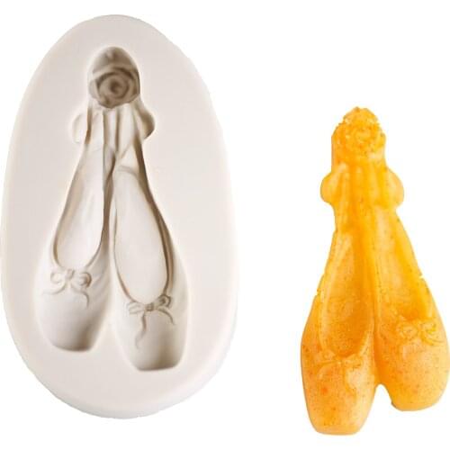 Ballet Shoes Silicone Molds Jelly And Candy Mold Party Decoration Baking Tray Cake Decorating Tools Biscuits Baking Tray