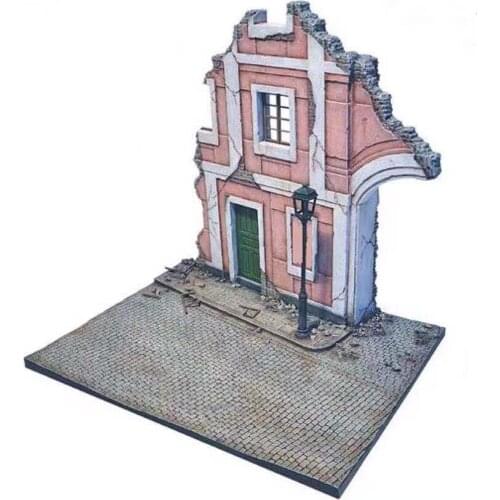 Resin city building platform (including doors, windows and street lights) 1:35