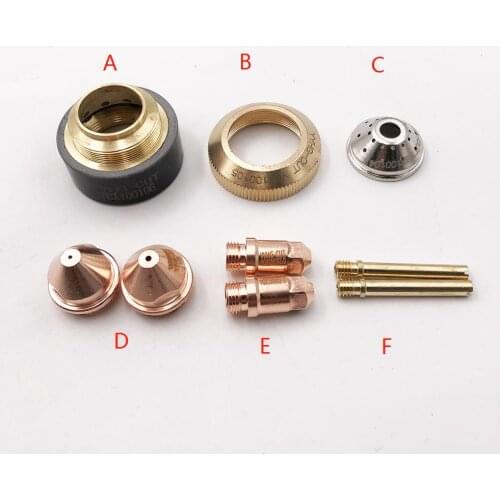 YGX-100 YK-100 100A Huayuan LGK-100 LGK-120 CNC Plasma torch consumables Kit YK-100102D YK-100103D YGX100104 YGX100105 YGX100106
