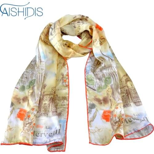 Van Goghs Oil Paintings Long Scarf Women Soft 100% Natural Silk Scarves Good Quality Wrap Whawl Bandana Gift For Lady