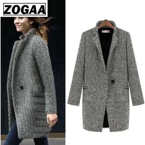 ZOGAA Women's Plaid Coats