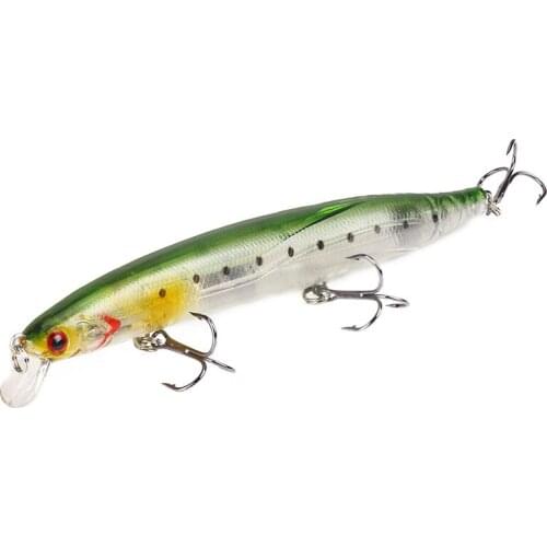 1pcs Fishing Lure Minnow Crankbait Wobblers 13.5cm/19.1g 3D Eyes Perch Artificial Bait Pike Carp Bait Pesca Fishing Swim Bait