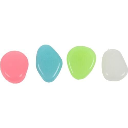 100Pcs Glow In The Dark Stones Pebbles Rock Aquarium Fish Tank Garden Walk Decor,Colorful CNIM Hot