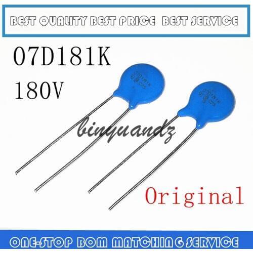 30PCS varistor 07D180K 07D220K 07D270K 07D330K 07D390K 07D470K 07D680K 07D151K 07D181K 07D271K 07D391K 07D431K 07D471K 07D561K