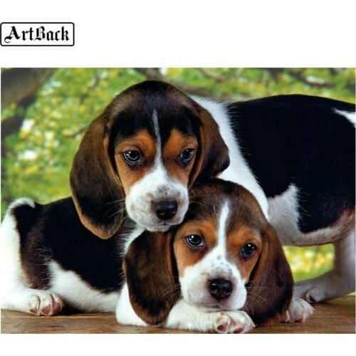 5d diamond painting dog full square diamond mosaic kit new arrival diamond embroidery home sticker cute dog 20x25cm