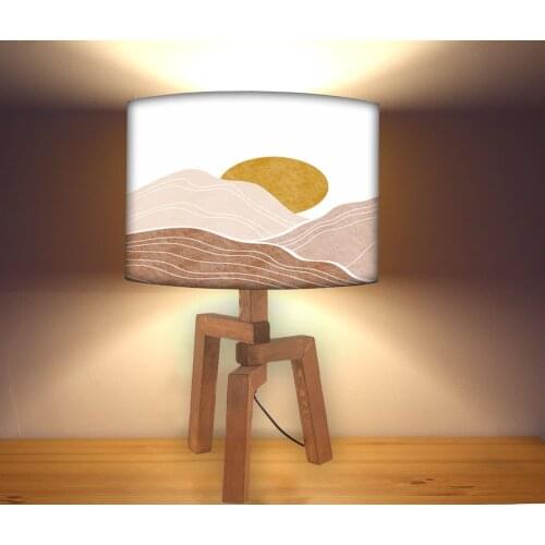 Lampshade 1099, Wood Floor Standing Modern Lampshade, Night Lamp