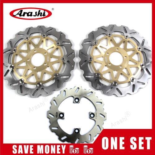 Arashi 1 Set For KAWASAKI ZX12R NINJA 2000-2003 CNC Front Rear Brake Disc Disks Rotors ZX 12R ZX-12R 2000 2001 2002 2003