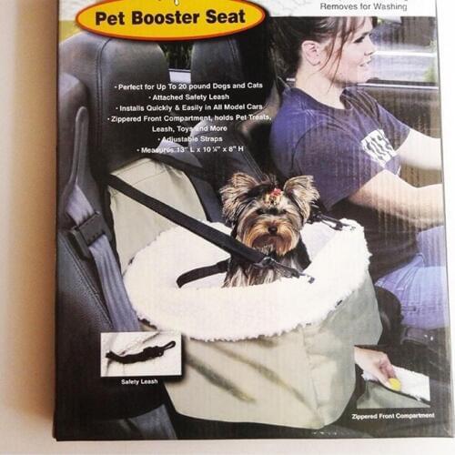 Pet Dog Cat Car Booster Seat Carrier, Foldable Carrier for Pets Car Travel Accessories Car Styling Dog Car Seat Cover Bed