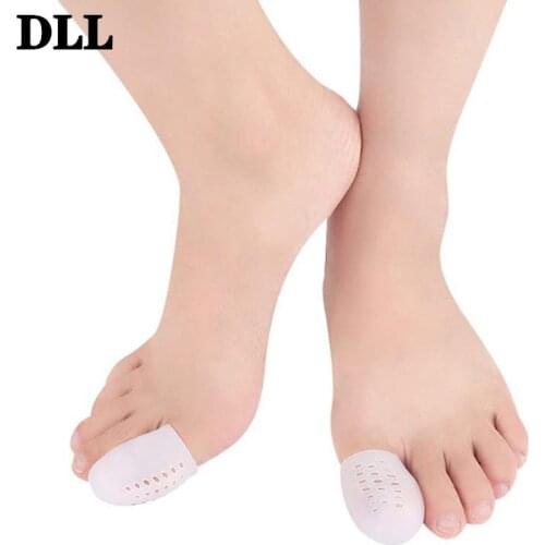 Big Toe Protector New Breathable Silicone Toe Covers tube with Holes for Corns Calluses Blister Toe Separators C1570 2pcs