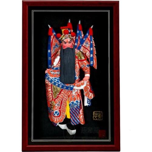 Decoration Arts crafts girl gifts get married Huang Zhong, Three Kingdoms figure, Beijing Opera picture frame, wall decoration