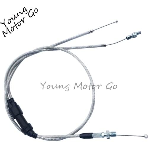 Dirt bike Dual Gas Throttle Cable For KEIHIN PZ30mm Accelerating Accelerate Acceleration Pump Carburetor TTR250