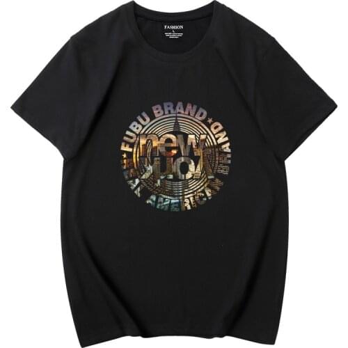 2020 Cotton Ulzzang Shirt Casual Harajuku Graphic Men Tshirt Men Clothing Oversized T Shirt Hip Hop Tops Tees Streetwear 6XL