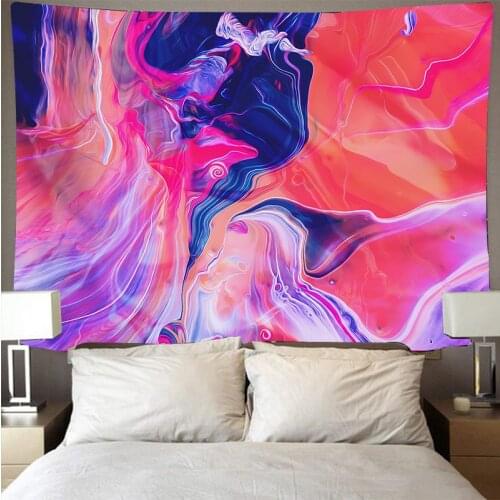 Colorful oil paintings Wall cloth large tapestry psychedelic wall hanging beach towel Personality Art Home room decoration
