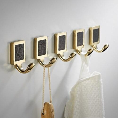 Zinc Alloy Robe Hooks Black Orange Gold Creative Kitchen Bathroom Door Wall Coat Robe Hook Clothes Key Holder Bath Towel Hanger