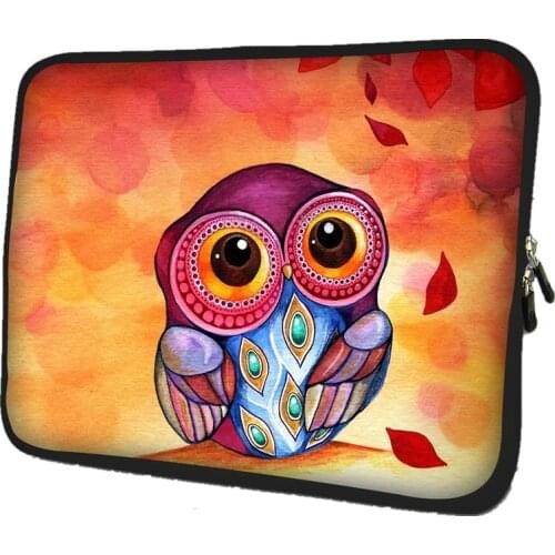Owl Neoprene Laptop Sleeve Notebook Bag Smart Case Tablet Cover For 7 10 11.6 13.3 14.4 15.6 17 inch Computer Laptop Bag