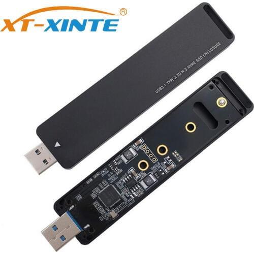 XT-XINTE USB 3.1 to for Nvme M-key M.2 for NGFF SSD Box Case External PCBA Conveter Adapter Flash Disk SSD Enclosure Hard Disk